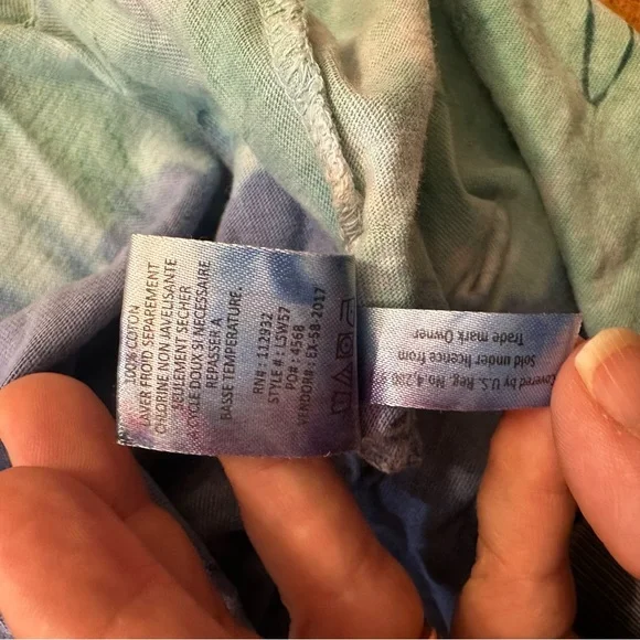 St. Pete Beach Florida Tie-Dye Print Hoodie Womens size Large - Picture 6 of 9